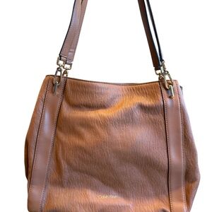 Calvin Klein Brown Leather Shoulder Bag